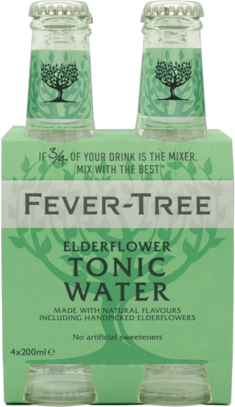 Fever Tree Elderflower Tonic Water Bottle 1X200ML