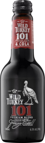 null Wild Turkey 101 Bourbon & Cola Bottle 4X340ML