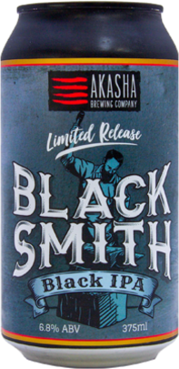 Akasha Blacksmith Black IPA Can 1X375ML