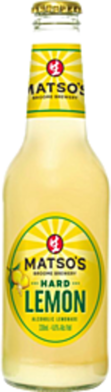 Matsos Hard Lemon Bottle 24X330ML