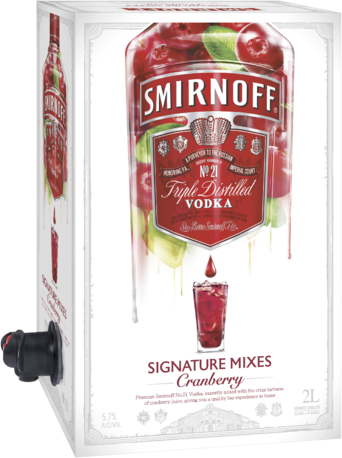 Smirnoff Signature Serves Cranberry 2L Cask 5.7%