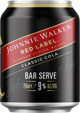 Johnnie Walker Scotch & Cola 9% Can 1X250ML