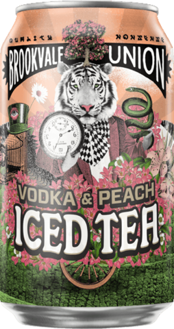 Brookvale Union Vodka & Peach Iced Tea Can 24X330ML