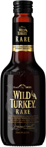  Wild Turkey Rare Bourbon & Cola Bottle 4X320ML
