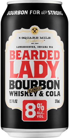 null Bearded Lady Bourbon & Cola 8% Can 4X375ML