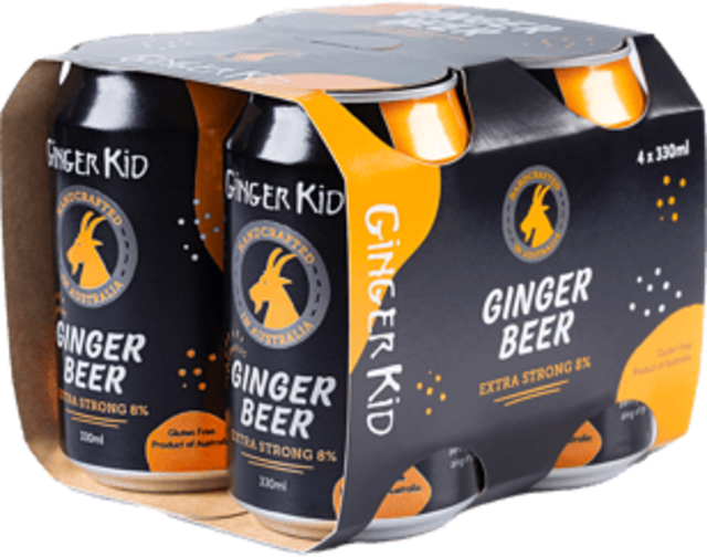 Ginger Kid Ginger Beer 8% Can 4X330ML