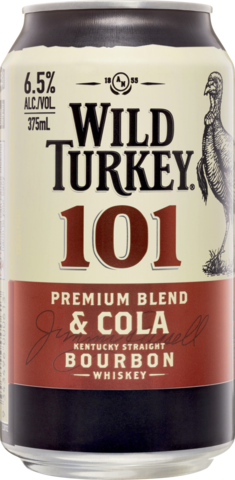 Wild Turkey 101 Bourbon & Cola Can 12X375ML