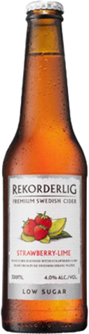 Rekorderlig Strawberry & Lime Low Sugar Bottle 4X330ML