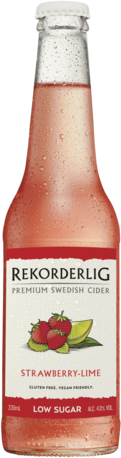 Rekorderlig Strawberry Lime Low Sugar Bottle 24X330ML