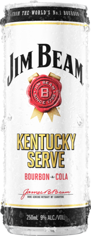 Jim Beam Kentucky Serve 9% Can 1X250ML