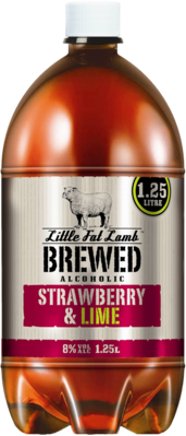 Little Fat Lamb Brewed Strawberry Lime Btl 3X1.25LT