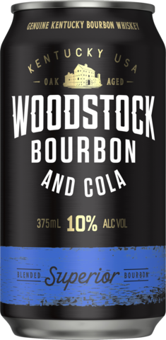Woodstock Bourbon & Cola 10% Can 4X375ML