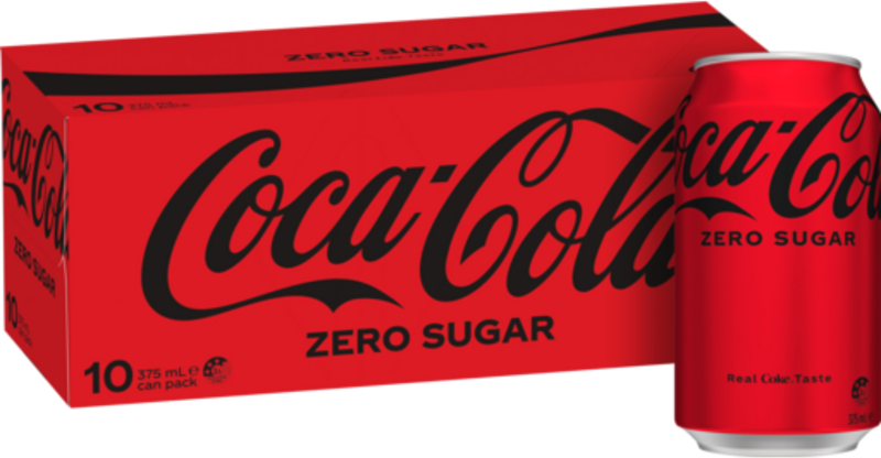 Coca Cola Zero Can 10X375ML