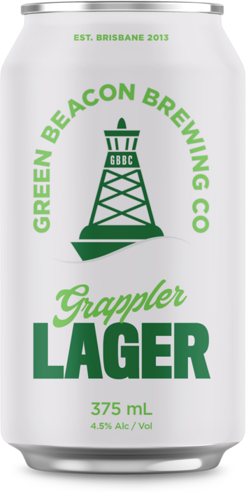 Green Beacon Grappler Lager Can 4X375ML