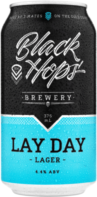 Black Hops Lay Day Lager Can 16X375ML