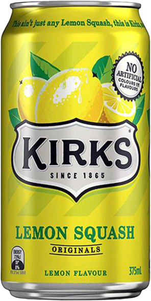 Kirks Lemon Squash Can 1X375ML