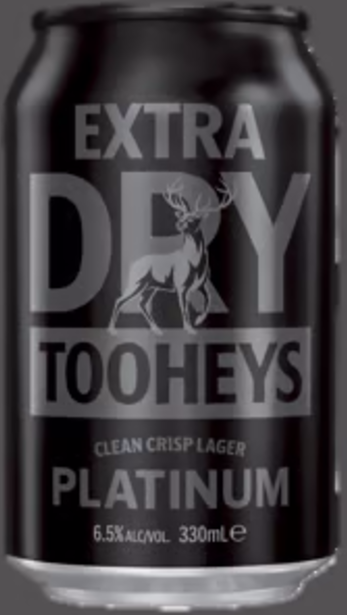 Tooheys Platinum Can 6X330ML