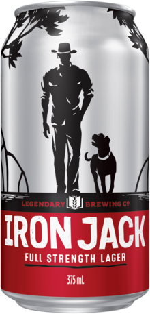 Iron Jack Full Strength Lager 30 X 375ML Can Carton