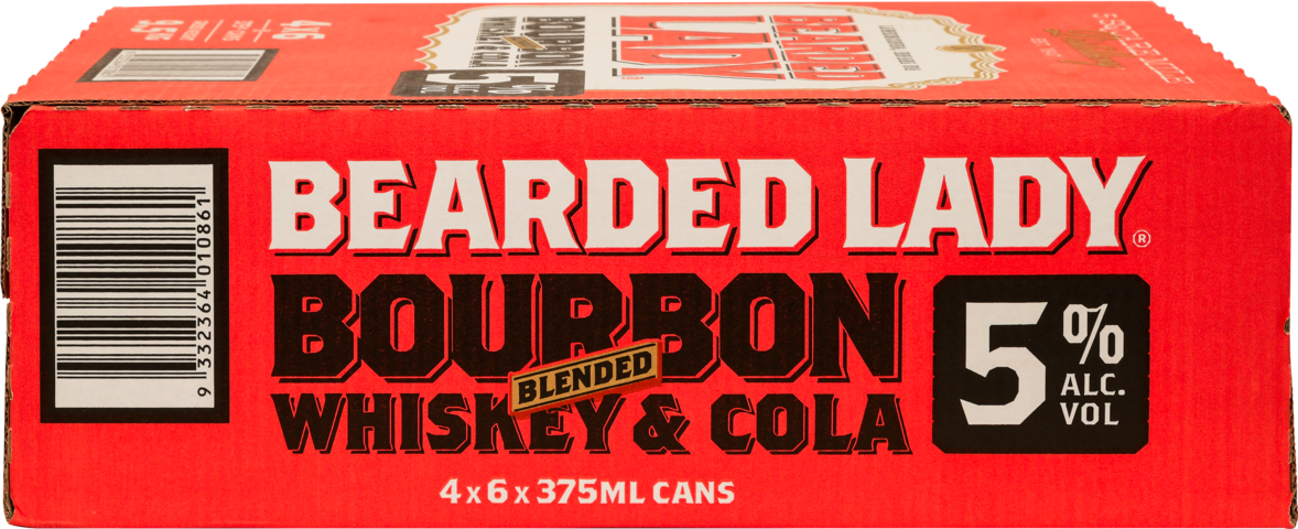 Bearded Lady Bourbon & Cola 5%CAN 6X375ML