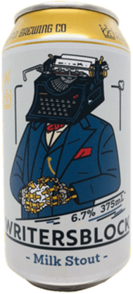 All Inn Brewing Writers Block Milk Stout Can 4X375ML
