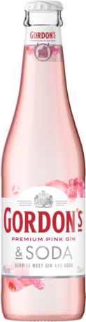 Gordons Pink Gin & Soda Bottle 4X330ML