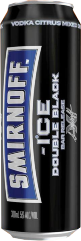 Smirnoff Ice Double Black Bar Can 24X300ML