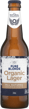 Pure Blonde Organic Lager Bottle 1X330ML