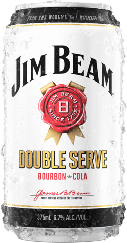  Jim Beam Double Serve Bourbon & Cola 6.7% Can 24X375ML