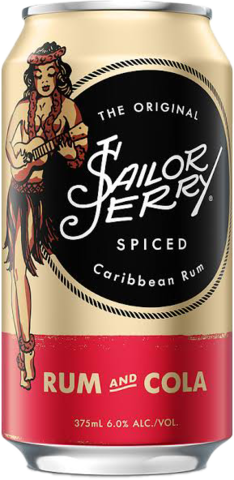 Sailor Jerry Spiced Rum & Cola Can 24X375ML