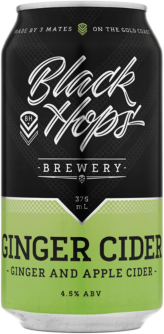 Black Hops Ginger Cider Can 16X375ML