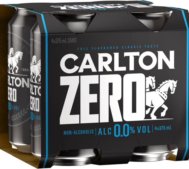 Carlton Zero Can 24X375ML