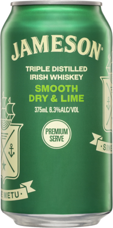 Jameson Dry & Lime 6.3% Can 3X10X375ML