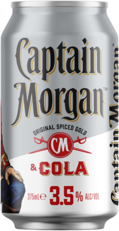 Captain Morgan Rum & Cola 3.5% Can 1X375ML