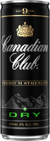 Canadian Club & Dry Premium Strength 9% 6 X 4 X 250ML Can