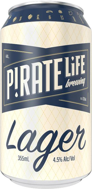 Pirate Life Brewing Port Local Lager 355ML 6 Can Pack