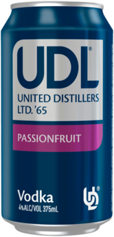 UDL Passionfruit Soda 4% Can 10X375ML