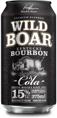 Wild Boar Bourbon & Cola 15% Can 4X375ML