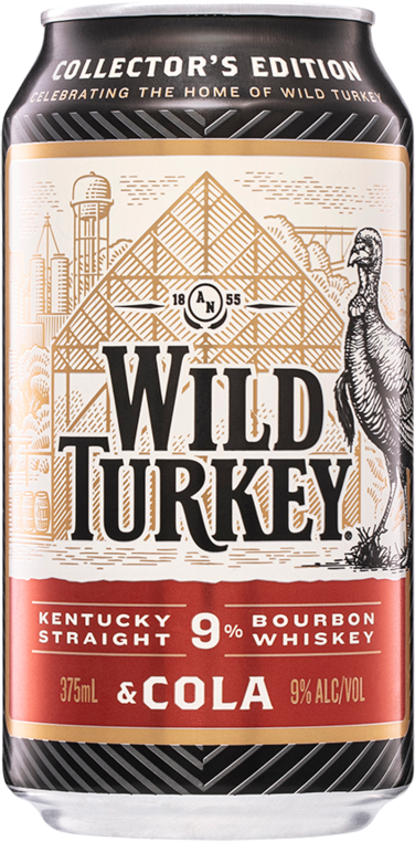 Wild Turkey Bourbon & Cola 9% Heritage Can 4X375ML