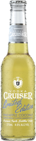 Vodka Cruiser Coconut & Pineapple Bottle 24X275ML