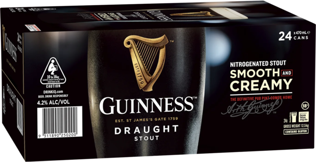 null Guinness Draught Can 24X440ML