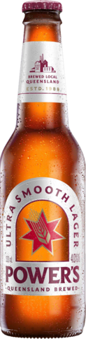 Powers Ultra Smooth Lager Bottle 24X330ML