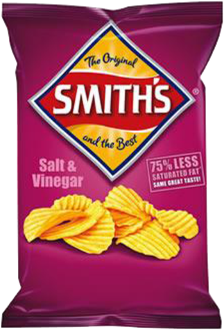 Smiths Crinkle Salt& Ving 45GM