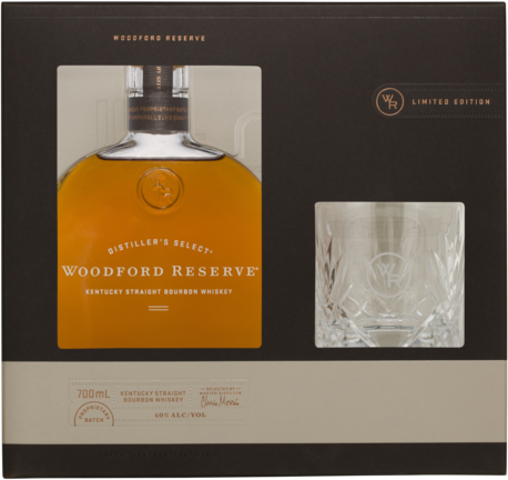 Woodford Reserve Bourbon & Glass Gift Pack 700ML