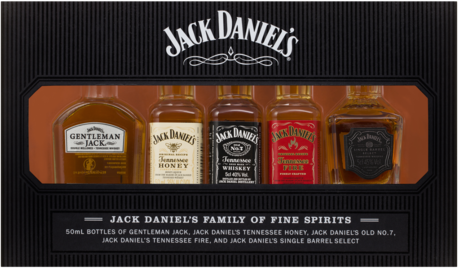 Jack Daniels Fob Gift 5PACKS 50ML
