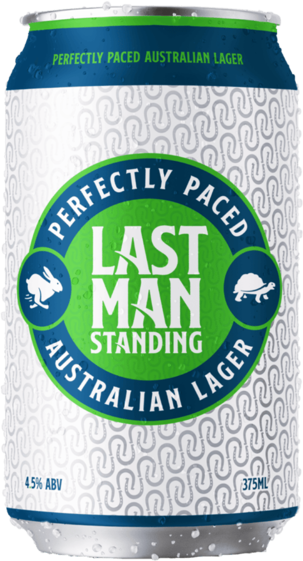 Last Man Standing Australian Lager Can 4X375ML