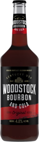 Woodstock Bourbon & Cola 4.8% Tall 12X660ML