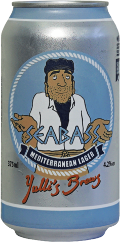 Yullis Seabass Mediterranean Lager Can 1X375ML