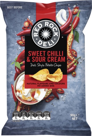  Red Rock Sour Cream & Sweet Chilli 90GM