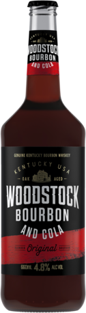 Woodstock Bourbon & Cola 4.8% Tall 3X660ML