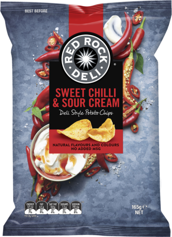 Red Rock Sour Cream & Sweet Chilli 165GM